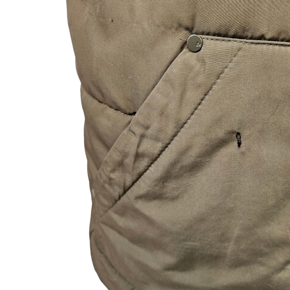 Merrell Ditmar Front Zip Blaze Orange & Brown Quilted Puffer Vest Size Small Men - Picture 4 of 9